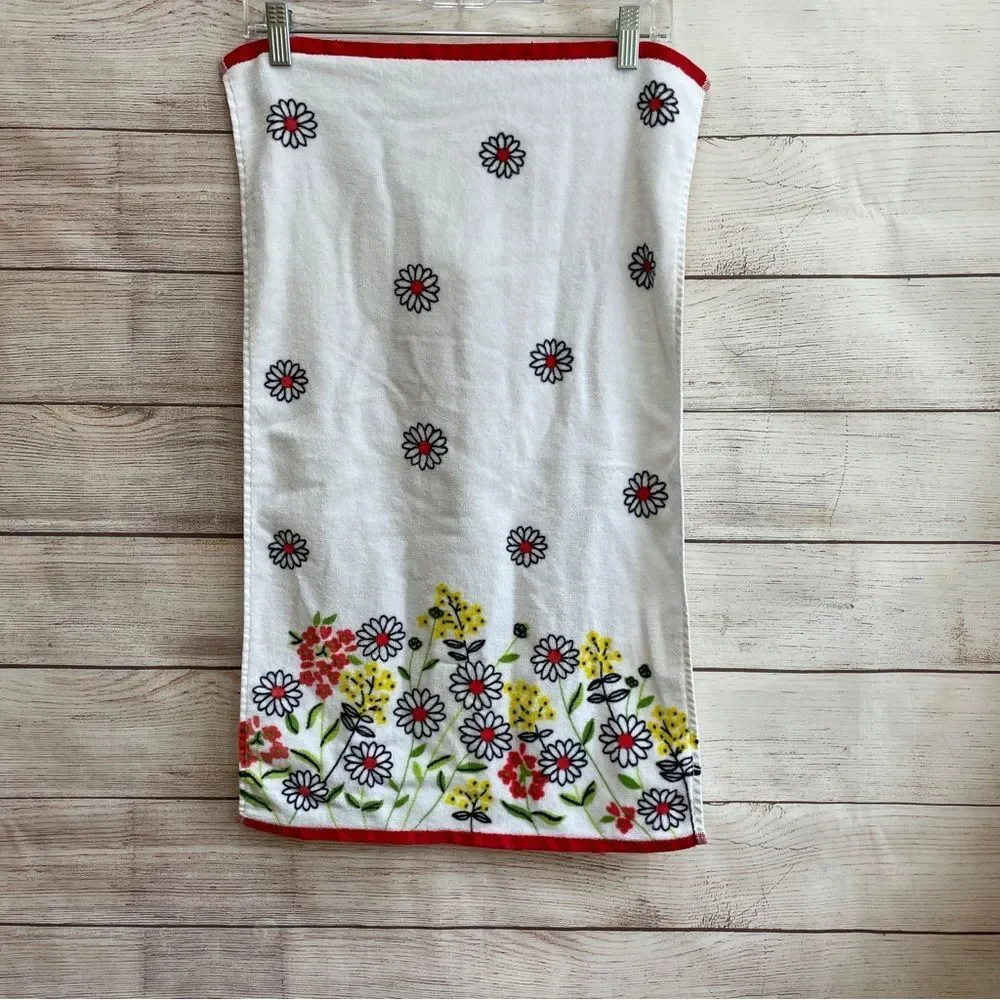 VINTAGE VERA NEUMANN WILDFLOWER THREE PIECE BATH TOWEL SET‎
